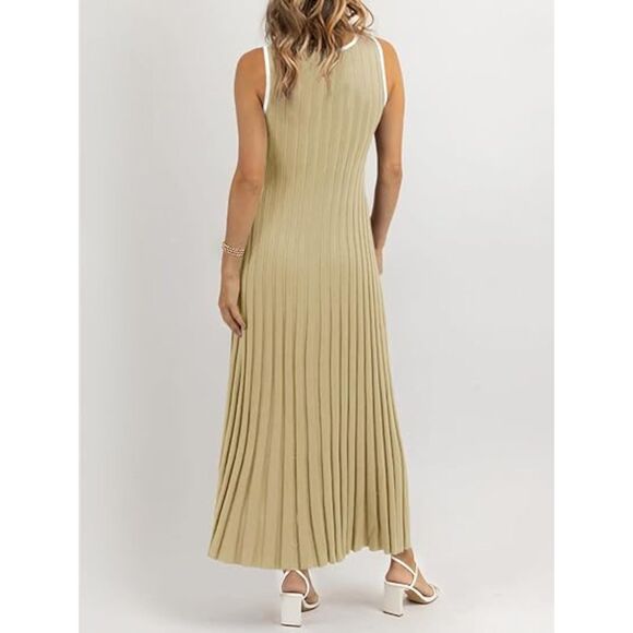 Gray Sleeveless Maxi Dress, SMALL, 5M-138D005 - Picture 3 of 3